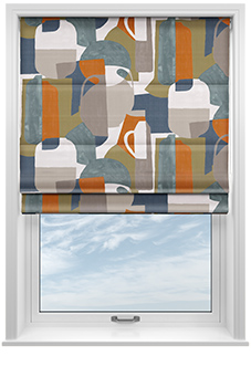 Athena, Steel - Roman Blind